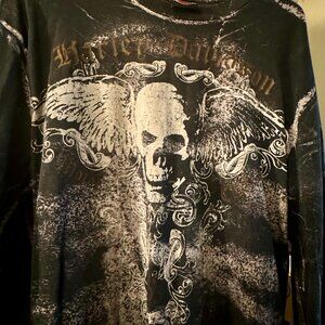 San Diego, Harley Davidson long sleeve skull shirt
